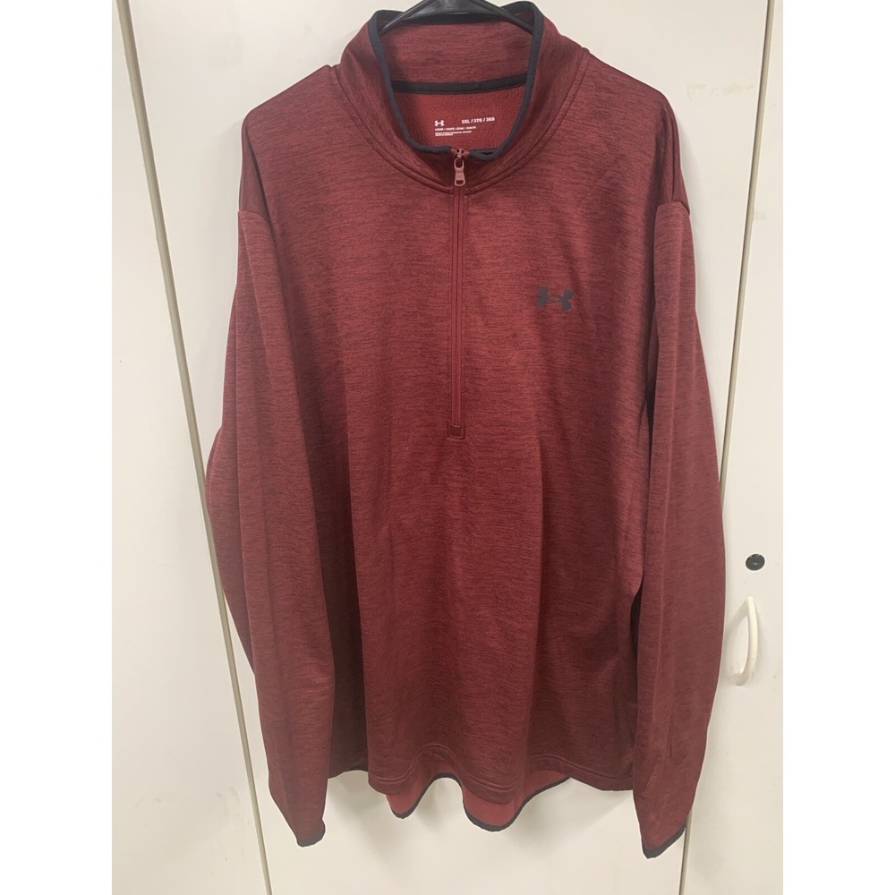 Under Armour Mens Fleece ½ Zip Jacket 1357145-626 Size 3XL Maroon Red New W/Tags